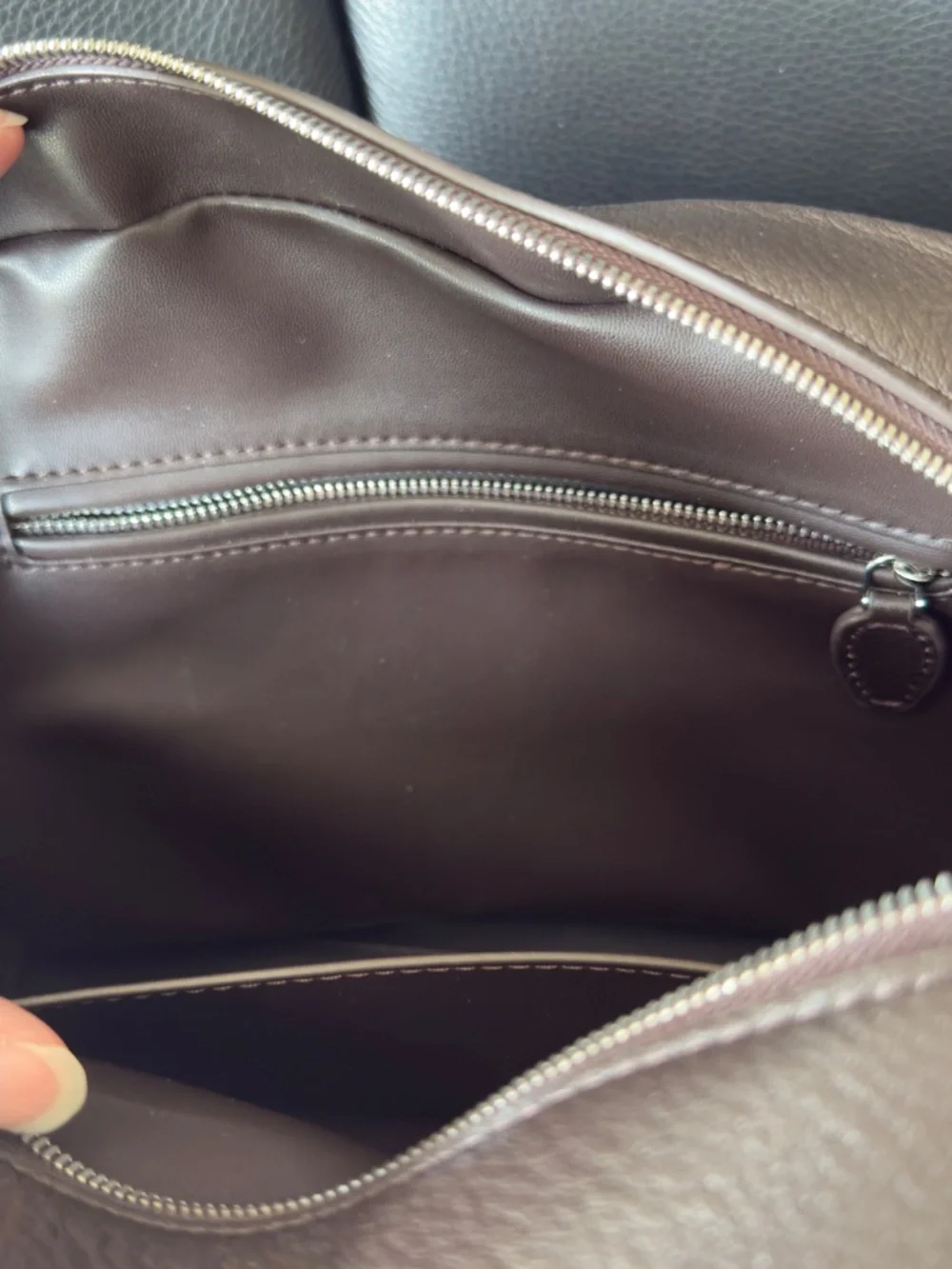 India 12 style bag Brown w/ Shoulder Strap - Picture 10 of 15